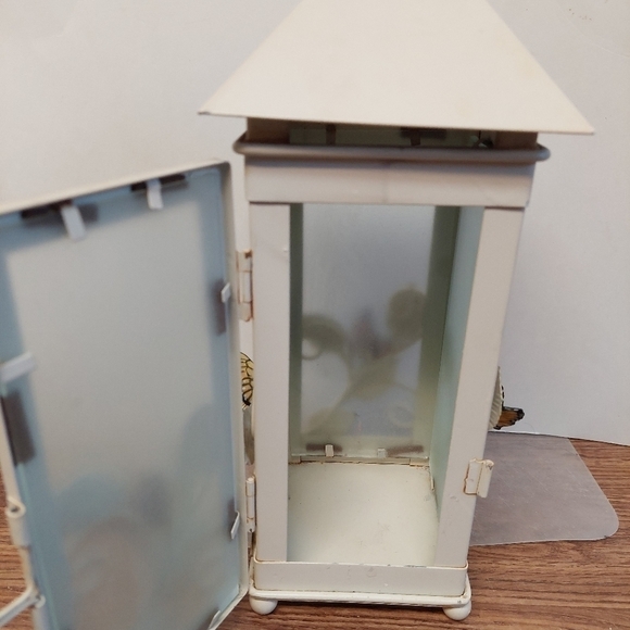 Vintage Glass and Metal 3D Butterfly Tealight Lantern - Picture 5 of 11